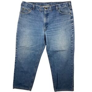 Carhartt Relaxed Fit Jeans Mens 44x30 (fits 42x26) Blue Medium Wash B13 DST